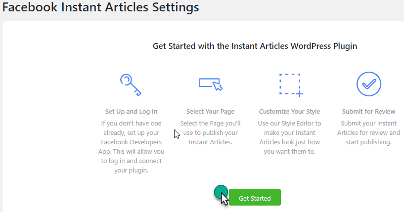 Get Stared With facebook articlePlugin