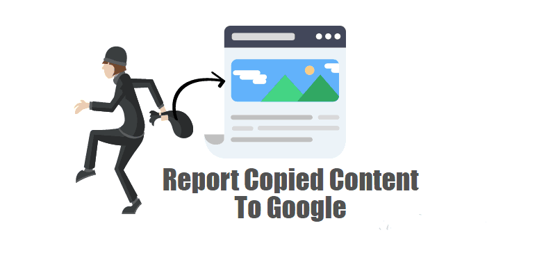 Report Copied Content To Google