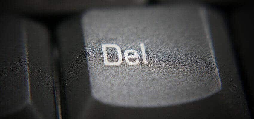 Delete button keyboard