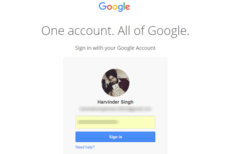 Sign Up your gmail Account