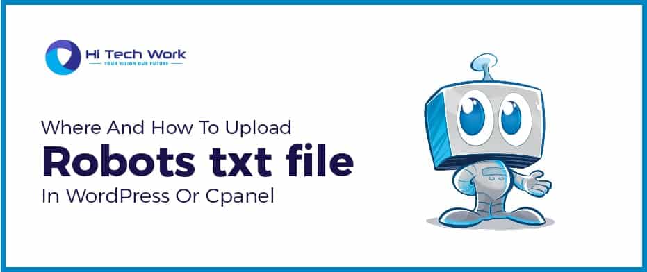 Upload Robots txt file