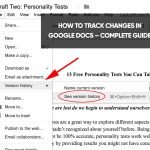 Can You Track Changes In Google Docs