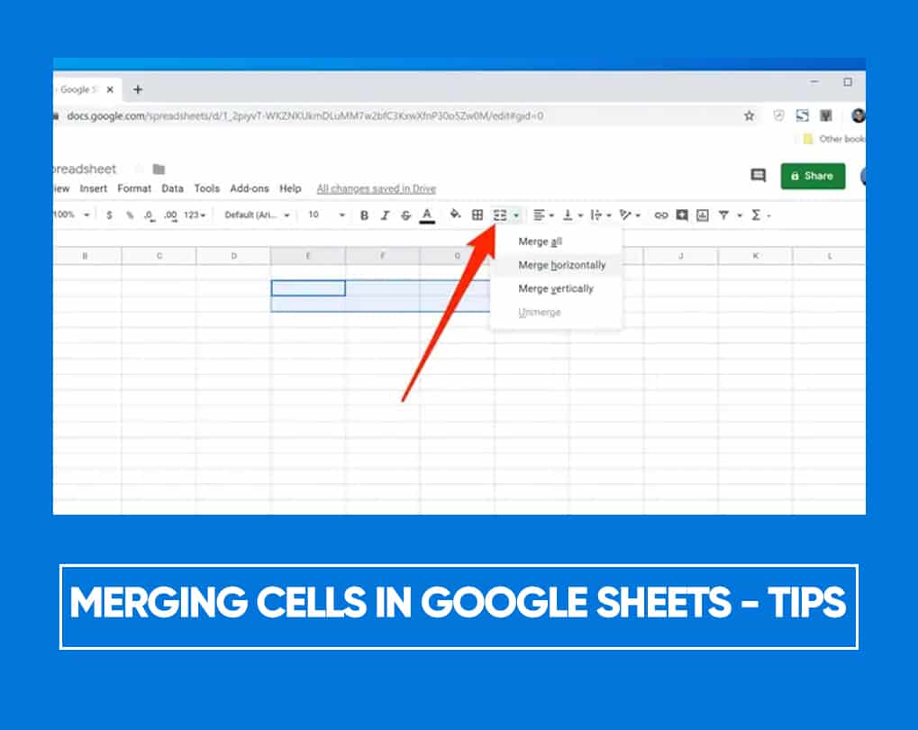 How To Merge Two Cells In Google Sheets