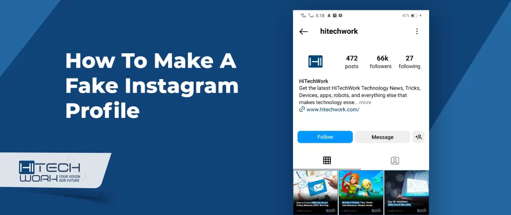 How to Create Fake Instagram Profile