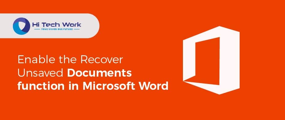 Recover Unsaved Word Document