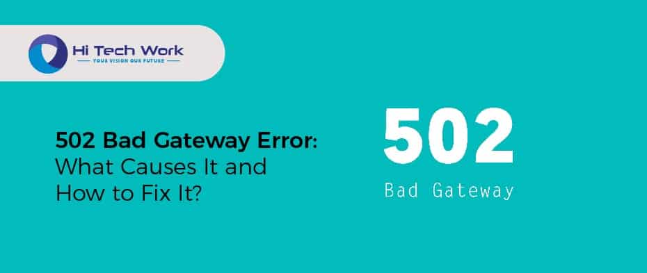 502 bad gateway meaning