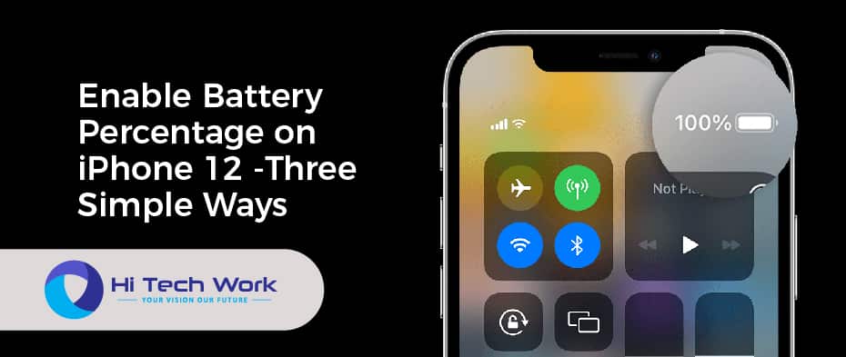 Battery Percentage on iPhone 12
