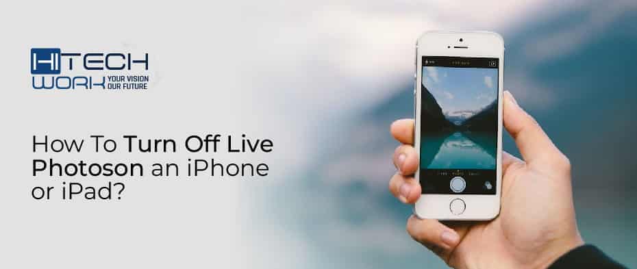 how to turn off live photos