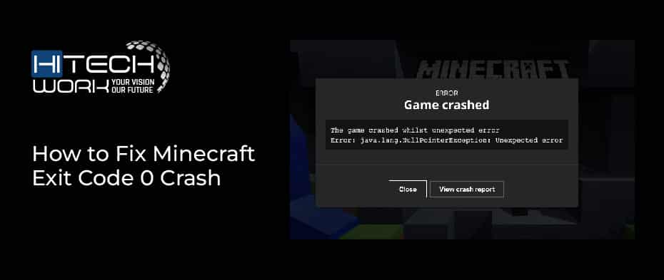 Minecraft Exit Code 0