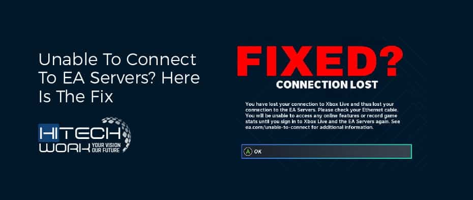 unable to connect to ea servers