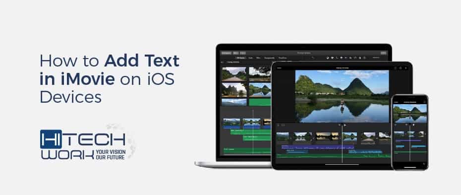 how to add text in iMovie