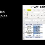 Excel Pivot Tables Uses and Examples