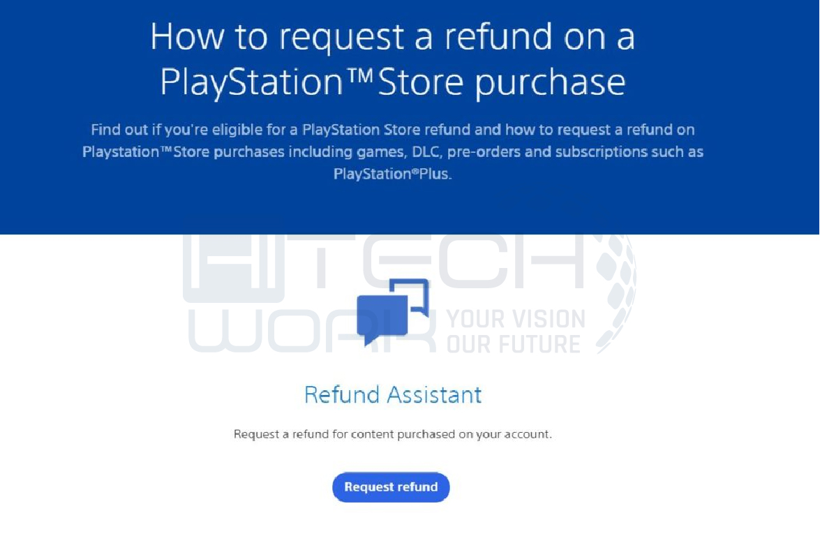 blue Request Refund