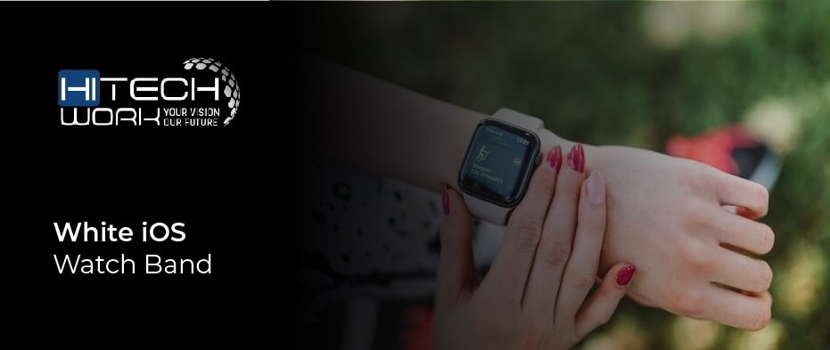 Hand Soap to Clean White iOS Watch Band