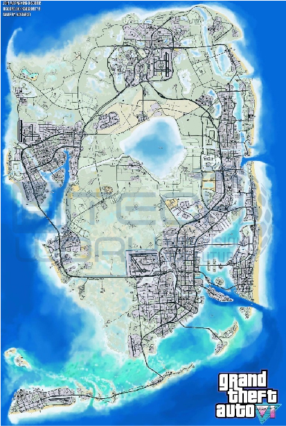 GTA 6 map Leaked by Mapmaking Discord