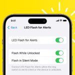 how to turn on flash notification on iphone