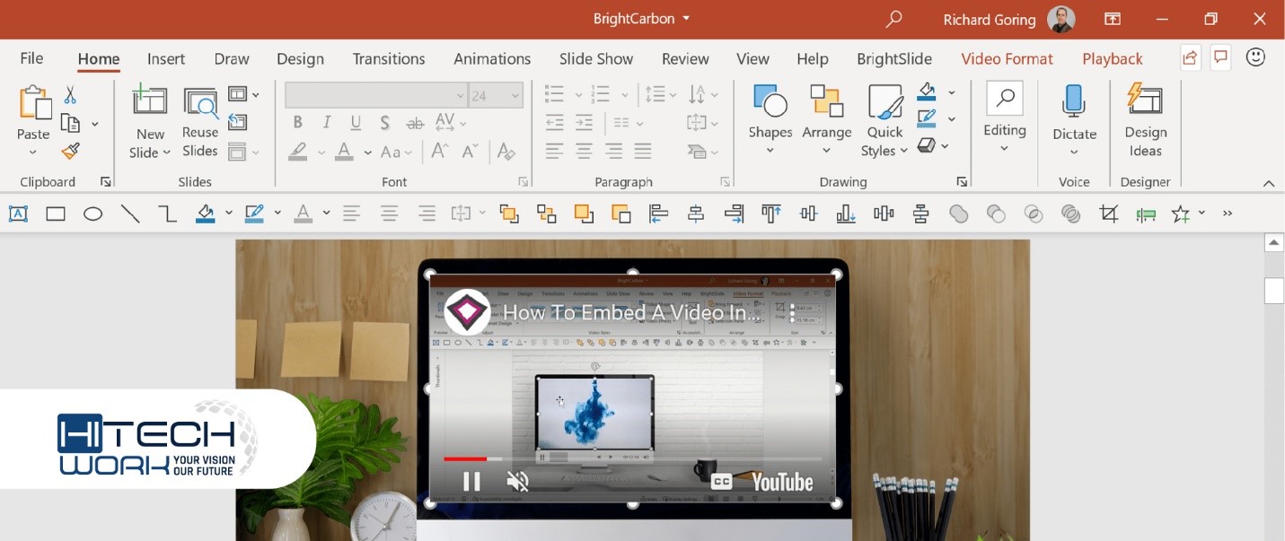 Link Your Video in PPT: A part of how to add a Youtube video to PowerPoint