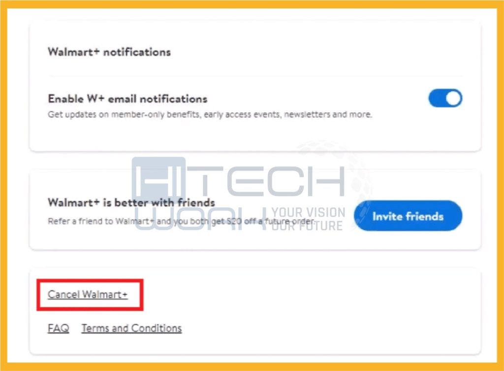 cancel Walmart+