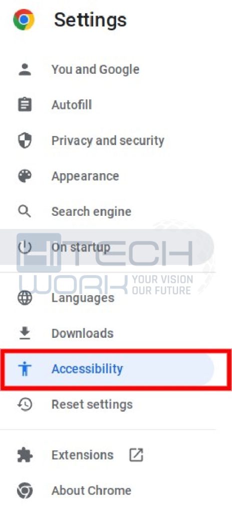 Select Accessibility