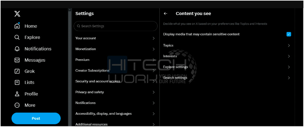 How To See Sensitive Content On Twitter (X) On PC