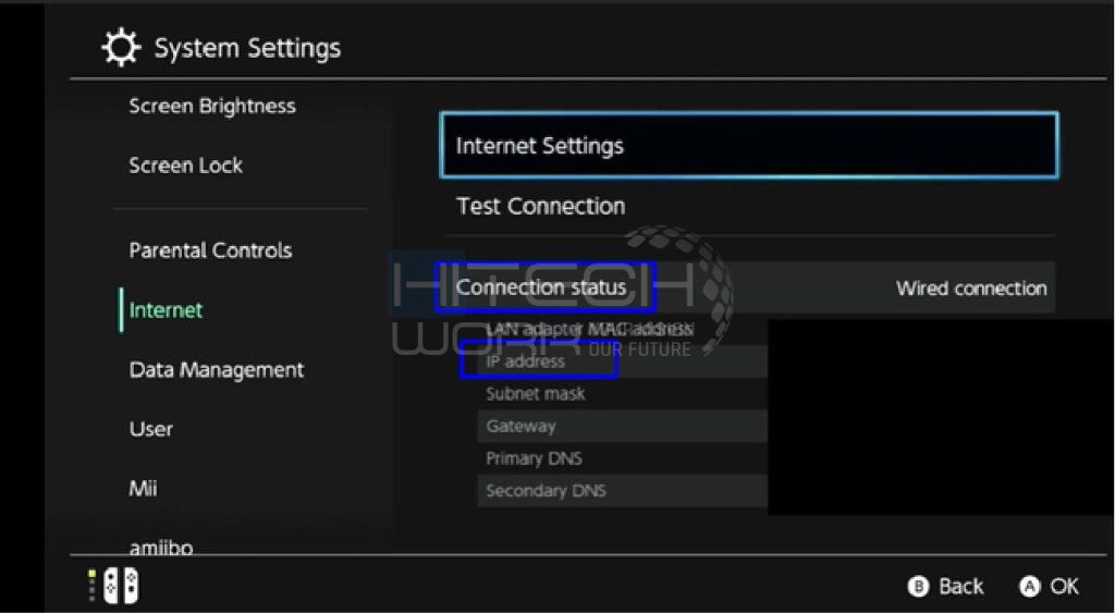 tap internet settings