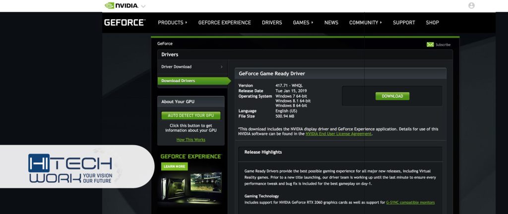 Nvidia Driver Update