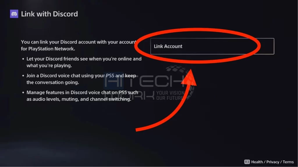 Link account option