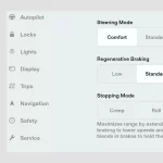 Tesla stopping Mode