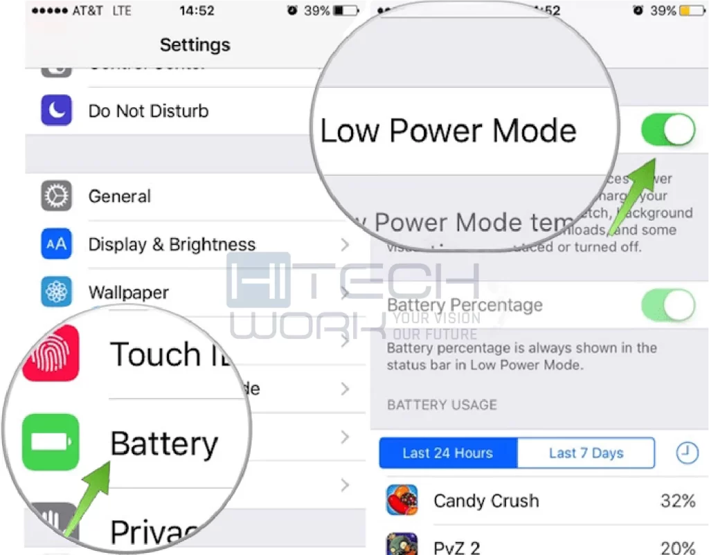 turn off Low Power Mode