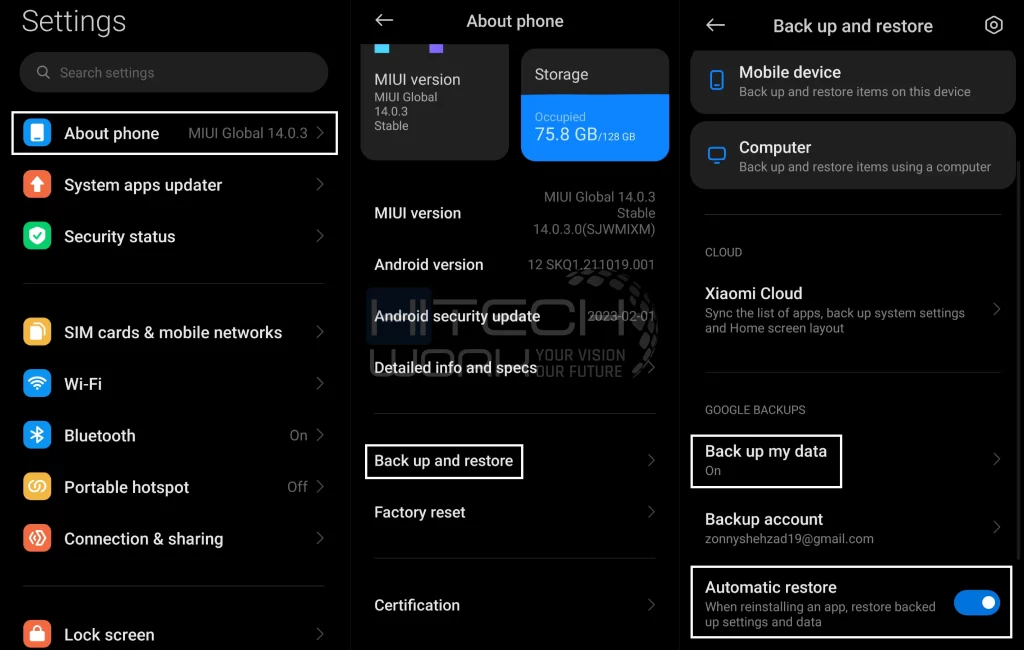 Clone a Phone via Google Drive