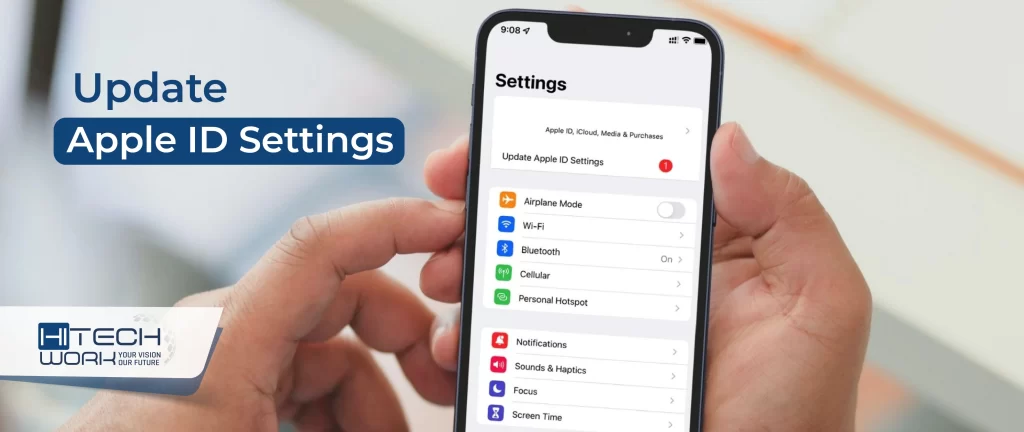 Update apple id settings