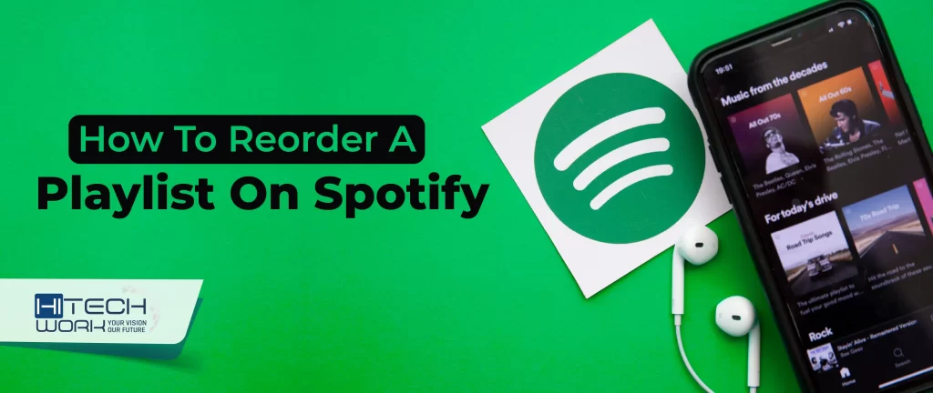 how to reorder a playlist on Spotify