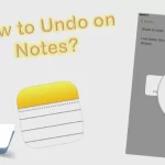 how to undo on notes