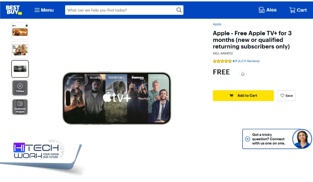 Claim 3 Months of Free Apple TV+ on Best Buy