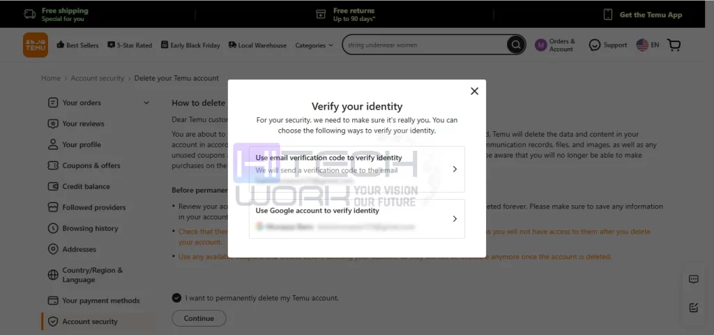 verify your identity